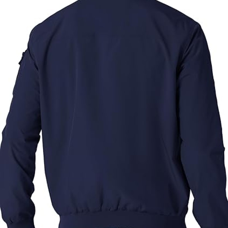 Men's Lightweight Bomber Jackets Light Windbreaker Casual Stylish Fall Golf Zip Up Dress Business Varsity